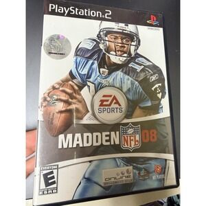 Madden NFL 08 Sony PlayStation 2 PS2 EA Sports Football Game Vince‎ Young Cover
